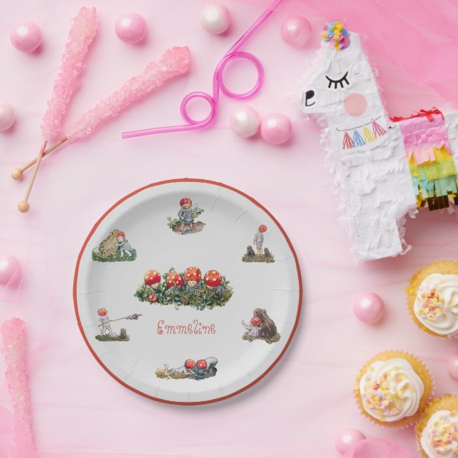 Assiettes En Carton Elsa Beskow Enfants de la forêt (Fête)