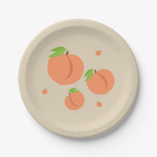 Assiettes En Carton Emoji de la pêche du sud - Plate-forme de fête d