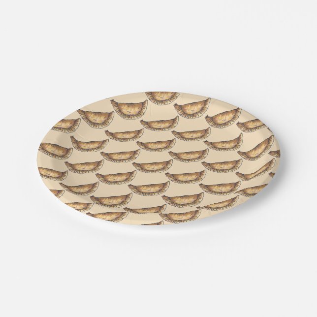Assiettes En Carton Empanadas de boeuf espagnol Amérique latine Pâtiss (Angle)