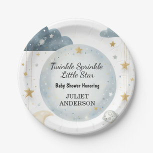 Assiettes En Carton En Parties scintillant Twinkle Twinkle Little Star