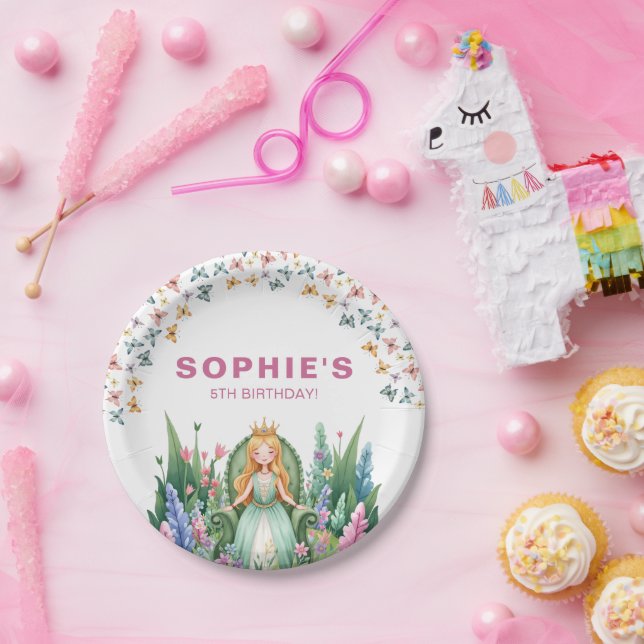 Assiettes En Carton Enchanted Woodland Fairy Princess Anniversaire (Fête)