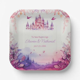 Assiettes En Carton Enchanter Lavender Renaissance Castle Mariage