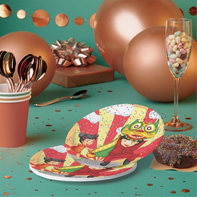 Assiettes En Carton Enfants ayant des plaques de papier amusantes (Créateur téléchargé)