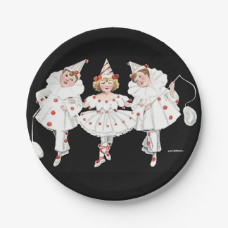 Assiettes En Carton Enfants Enfants Pierrot Clown Plaques d'anniversai