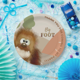 Assiettes En Carton Enfants Nature Big Foot / Sasquatatard Anniversair