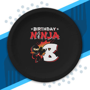 Assiettes En Carton Enfants Ninja Cadeau de fête d'anniversaire - 8 an