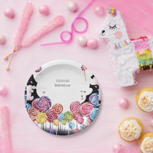Assiettes En Carton Enfants Paradise Candyland Anniversaire