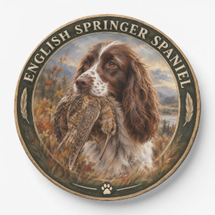 Assiettes En Carton English Springer Spaniel