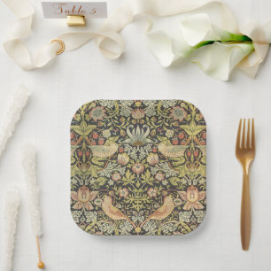 Assiettes En Carton Ensemble de mariage vintage Voleurs de fraises