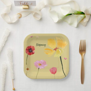 Assiettes En Carton Épanouissement