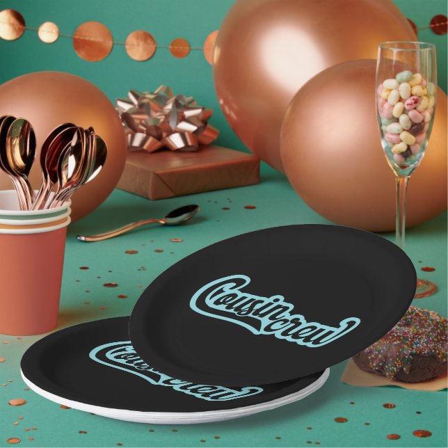 Assiettes En Carton Équipage Cousin (Multi)