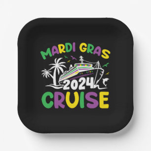 Assiettes En Carton Équipe de croisière Mardi Gras
