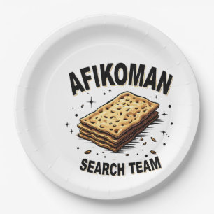 Assiettes En Carton Équipe de recherche Afikoman Hanoukka Jewish Food
