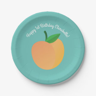 Assiettes En Carton Ęr thème de fête d'anniversaire de fruit mignon