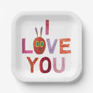 Assiettes En Carton Eric Carle   Caterpillar I Love You