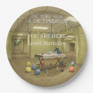 Assiettes En Carton Espace Liminal Backroom Anniversaire | Vous êtes i