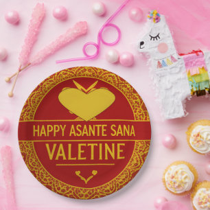 Assiettes En Carton Esprit souverain Joyeuse Saint-Valentin Premium BE