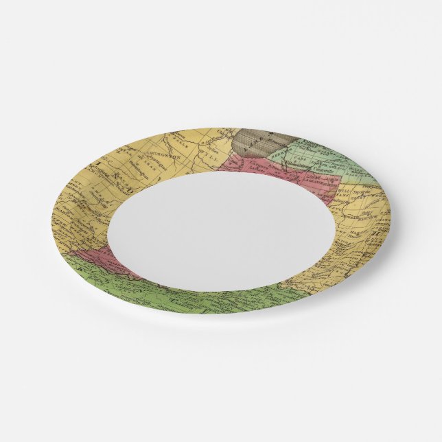 Assiettes En Carton États occidentaux 2 (Angle)