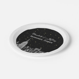 Assiettes En Carton Etch NYC ESB Skyline Star do-it-yourself Bg V2