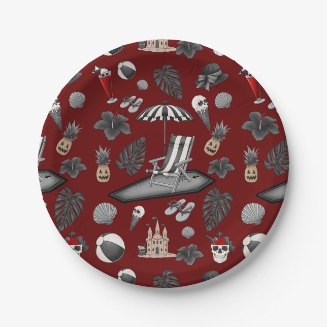 Assiettes En Carton Été (Devant)