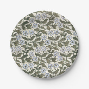 Assiettes En Carton Été Périwinkel Fleur Plutôt Élégant Floral