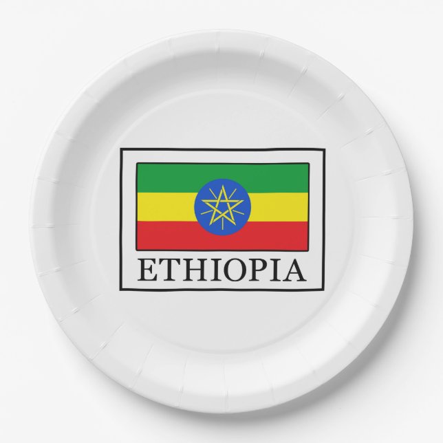 Assiettes En Carton Éthiopie (Devant)