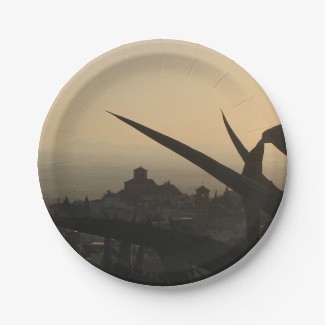 Assiettes En Carton Étiquette de l'adresse de retour des églises paysa (Devant)