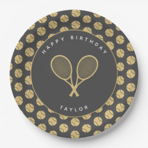 Assiettes En Carton Étoile de tennis - Bal de tennis