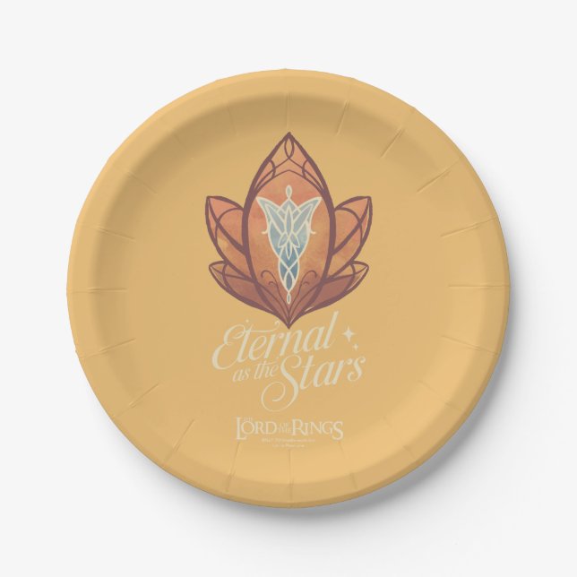 Assiettes En Carton Étoile Éternelle comme les Étoiles Graphique (Devant)