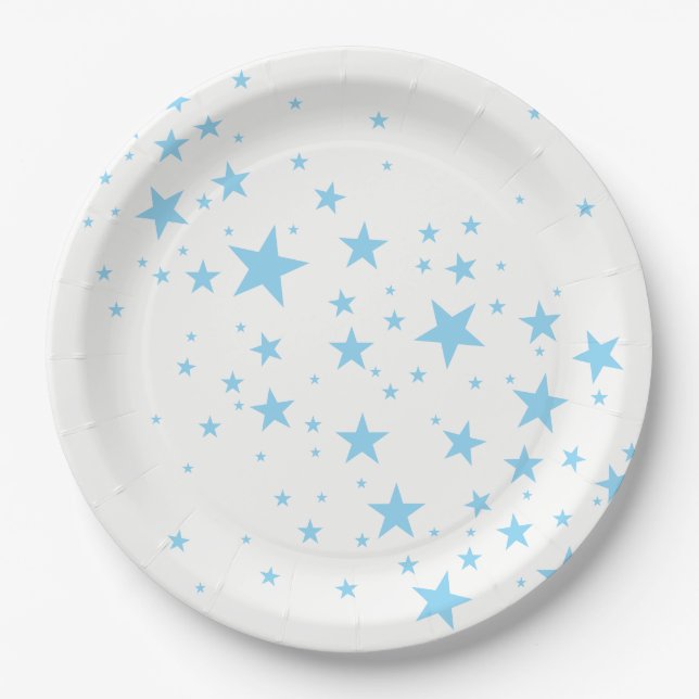 Assiettes En Carton Étoiles (Devant)