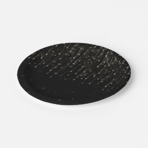 Assiettes En Carton Étoiles Filantes Étincelantes Fête de Fiançailles 