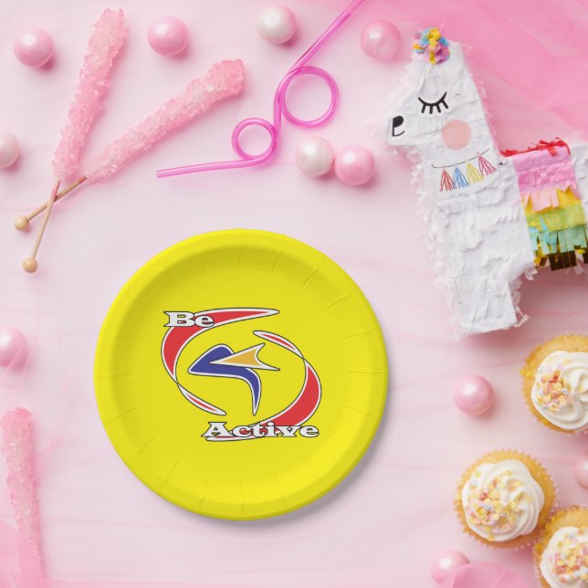 Assiettes En Carton Être actif (Fête)