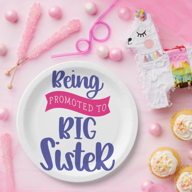 Assiettes En Carton Être Promu À La Grande Soeur (Fête)