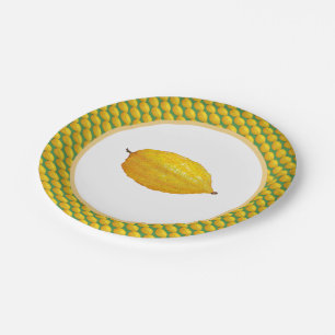 Assiettes En Carton Etrogs pour Sukkot