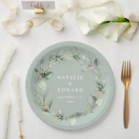 Eucalyptus aquarelle mariage vert sauge