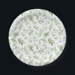 Assiettes En Carton Eucalytus aquarelle et Motif vert<br><div class="desc">Améliorez votre paysage de table avec ces plaques de papier botanique personnalisables. Dotées d'une aquarelle douce aux feuilles d'eucalyptus et d'une végétation luxuriante, ces plaques en papier vert apportent un accent botanique frais à votre fête d'automne. Parfait pour les mariages du printemps et de l'hiver, les douches nuptiales, les baby...</div>