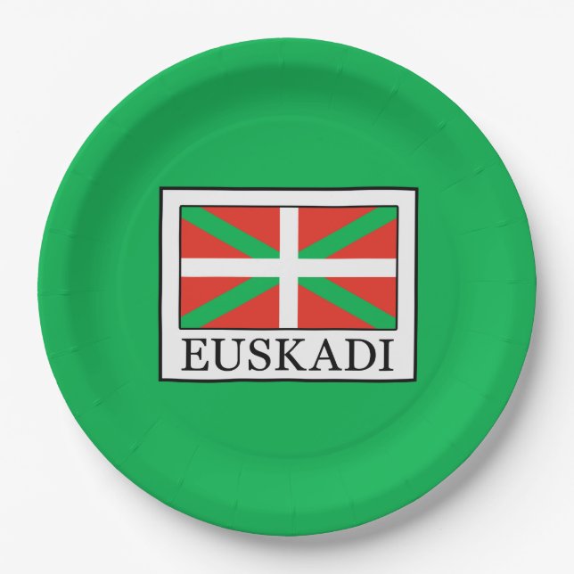 Assiettes En Carton Euskadi (Devant)