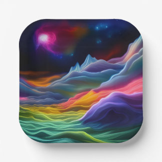 Assiettes En Carton Évasion de l'espace Imaginaire