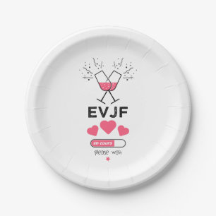 Assiettes En Carton EVJF en cours please wait