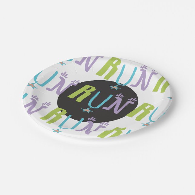 Assiettes En Carton EXÉCUTION Éclectique | Plaque papier sur le thème  (Angle)