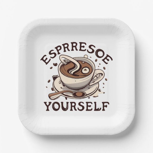 Assiettes En Carton Exprimez-vous (Recto)