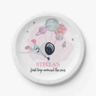 Assiettes En Carton Extra-spatiale 1ère excursion autour du soleil Ann