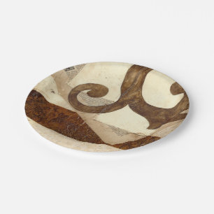 Assiettes En Carton Extrait vintage de journal