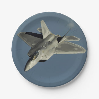 Assiettes En Carton F-22 Raptor Fighter Jet