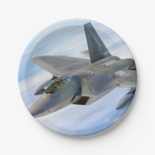 Assiettes En Carton F-22 Raptor Military Jet