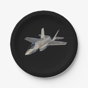 Assiettes En Carton F-35 Lightning II Panther Jet Fighter