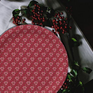 Assiettes En Carton Fa La La Festive Holly Christmas