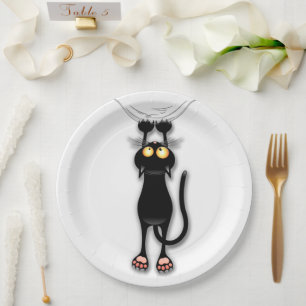 Assiettes En Carton Fabric de Cat funny