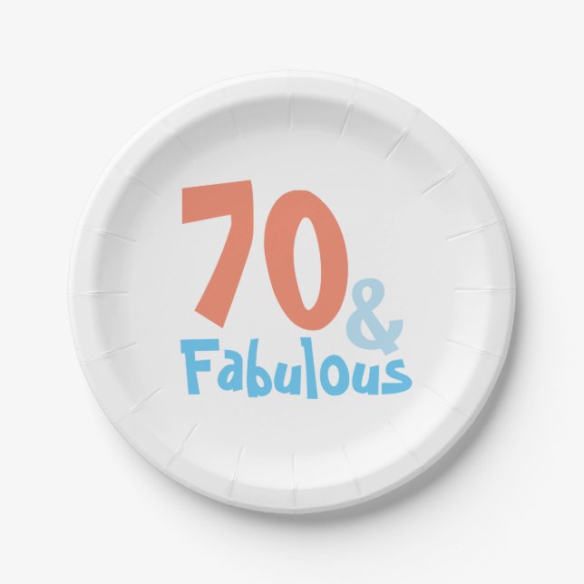 Assiettes En Carton Fabuleuse fête d'anniversaire (Devant)