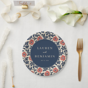 Assiettes En Carton Faire invitation de mariage florale crème